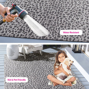 Safavieh Courtyard Elegant Coastal Area Rug - Sophisticated Ivory And Navy Design For Modern Home Decor Ivory ,Navy 88% Polypropylene,12% Polyester Cy8505-53412-6rr