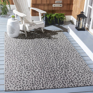 Safavieh Courtyard Elegant Navy And Grey Area Rug – Timeless Design For Modern Homes And Outdoor Spaces Ivory ,Sage Green 88% Polypropylene,12% Polyester Cy8505-52712-7r