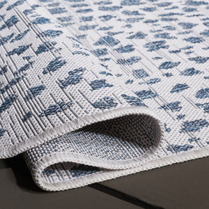 Safavieh Courtyard Area Rug - Elegant Coastal Design In Ivory And Navy Perfect For Modern Home Decor Spaces Ivory ,Navy 88% Polypropylene,12% Polyester Cy8505-53412-5rr