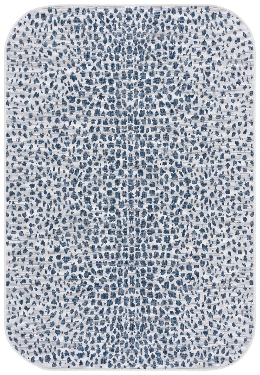 Safavieh Courtyard Area Rug - Elegant Coastal Design In Ivory And Navy Perfect For Modern Home Decor Spaces Ivory ,Navy 88% Polypropylene,12% Polyester Cy8505-53412-8sc