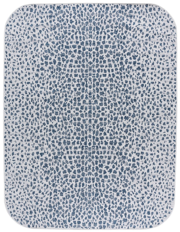 Safavieh Courtyard Area Rug - Elegant Coastal Design In Ivory And Navy Perfect For Modern Home Decor Spaces Ivory ,Navy 88% Polypropylene,12% Polyester Cy8505-53412-8rr