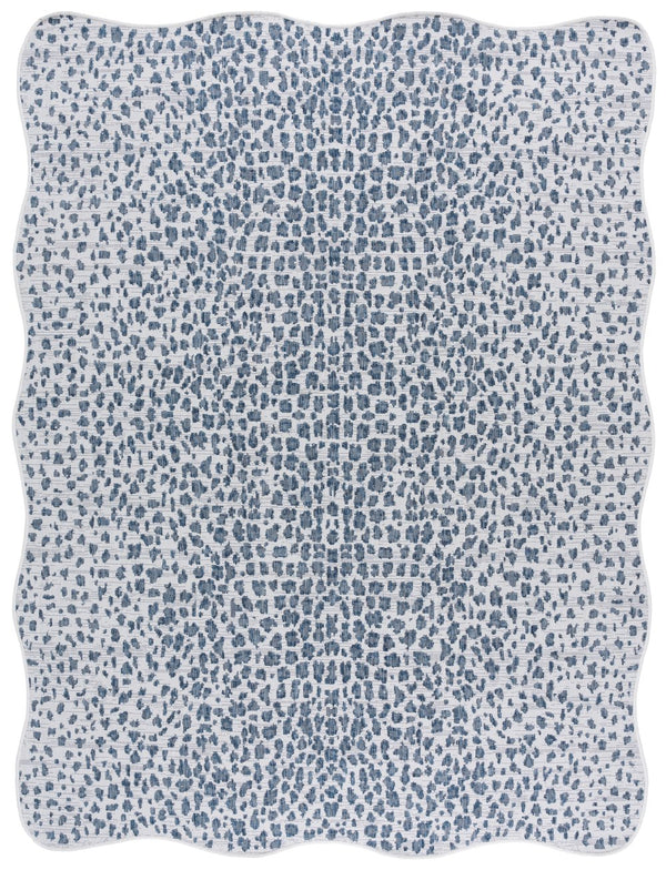 Safavieh Courtyard Area Rug - Elegant Coastal Design In Ivory And Navy Perfect For Modern Home Decor Spaces Ivory ,Navy 88% Polypropylene,12% Polyester Cy8505-53412-8sc