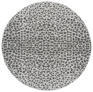 Safavieh Courtyard Ivory And Black Low-Profile Area Rug — Modern Minimalist Accent, Durable Power-Loomed Turkish Design 2'-7" x 5'-0" CY8505-53712-3