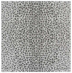 Safavieh Courtyard Ivory And Black Low-Profile Area Rug — Modern Minimalist Accent, Durable Power-Loomed Turkish Design 2'-7" x 5'-0" CY8505-53712-3