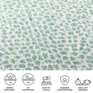 Safavieh Courtyard Elegant Navy And Grey Area Rug – Timeless Design For Modern Homes And Outdoor Spaces Ivory ,Sage Green 88% Polypropylene,12% Polyester Cy8505-52712-7r