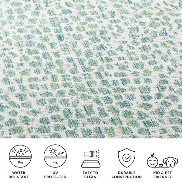 Safavieh Courtyard Elegant Navy And Grey Area Rug – Timeless Design For Modern Homes And Outdoor Spaces Ivory ,Sage Green 88% Polypropylene,12% Polyester Cy8505-52712-7r