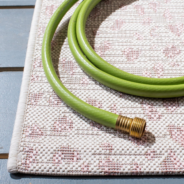 Safavieh Courtyard Elegant Navy And Grey Area Rug – Timeless Design For Modern Homes And Outdoor Spaces Ivory ,Sage Green 88% Polypropylene,12% Polyester Cy8505-52712-7r