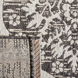 Safavieh Courtyard Exquisite Indoor/Outdoor Area Rug – Elegant Geometric Design For Stylish Living Spaces Navy ,Grey 88% Polypropylene,12% Polyester Cy8511-36821-5