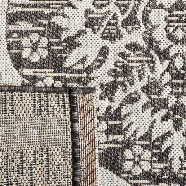 Safavieh Courtyard Exquisite Indoor/Outdoor Area Rug – Elegant Geometric Design For Stylish Living Spaces Navy ,Grey 88% Polypropylene,12% Polyester Cy8511-36821-5