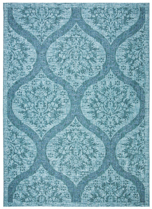 Safavieh Courtyard Exquisite Indoor/Outdoor Area Rug – Elegant Geometric Design For Stylish Living Spaces Navy ,Grey 88% Polypropylene,12% Polyester Cy8511-36821-5