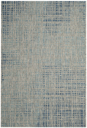 Safavieh Courtyard Elegant Power-loomed Area Rug For Indoor & Outdoor Spaces - Durable, Stylish, Eco-friendly Grey ,Blue 88% Polypropylene,12% Polyester Cy8513-37212-5