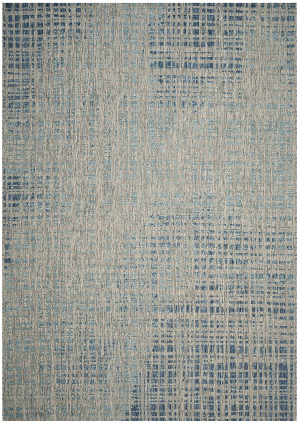 Safavieh Courtyard Elegant Power-loomed Area Rug For Indoor & Outdoor Spaces - Durable, Stylish, Eco-friendly Grey ,Blue 88% Polypropylene,12% Polyester Cy8513-37212-5