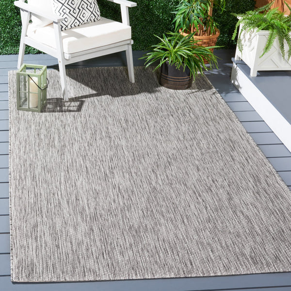 Safavieh Courtyard Exquisite Indoor/Outdoor Area Rug - Durable, Luxurious Texture, Oeko-tex Certified Design Ivory ,Beige Grey 88% Polypropylene,12% Polyester Cy8518-59122-28