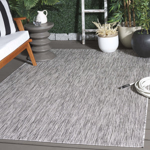 Safavieh Courtyard Exquisite Indoor/Outdoor Area Rug - Durable, Luxurious Texture, Oeko-tex Certified Design Ivory ,Beige Grey 88% Polypropylene,12% Polyester Cy8518-59122-28