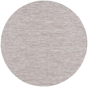 Safavieh Courtyard 8518 Power Loomed Indoor / Outdoor Rug Ivory / Beige Grey 6'-7" x 6'-7" Round
