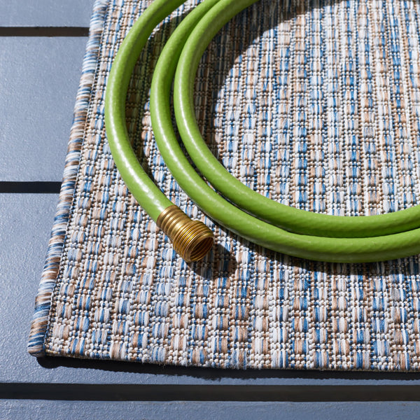 Safavieh Courtyard Exquisite Indoor/Outdoor Area Rug - Durable, Luxurious Texture, Oeko-tex Certified Design Ivory ,Beige Grey 88% Polypropylene,12% Polyester Cy8518-59122-28