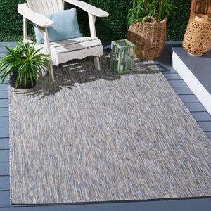 Safavieh Courtyard Exquisite Indoor/Outdoor Area Rug - Durable, Luxurious Texture, Oeko-tex Certified Design Ivory ,Beige Grey 88% Polypropylene,12% Polyester Cy8518-59122-28