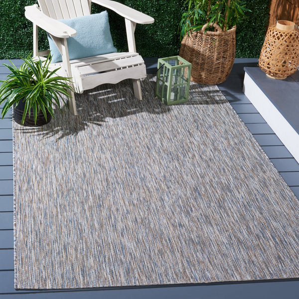 Safavieh Courtyard Exquisite Indoor/Outdoor Area Rug - Durable, Luxurious Texture, Oeko-tex Certified Design Ivory ,Beige Grey 88% Polypropylene,12% Polyester Cy8518-59122-28