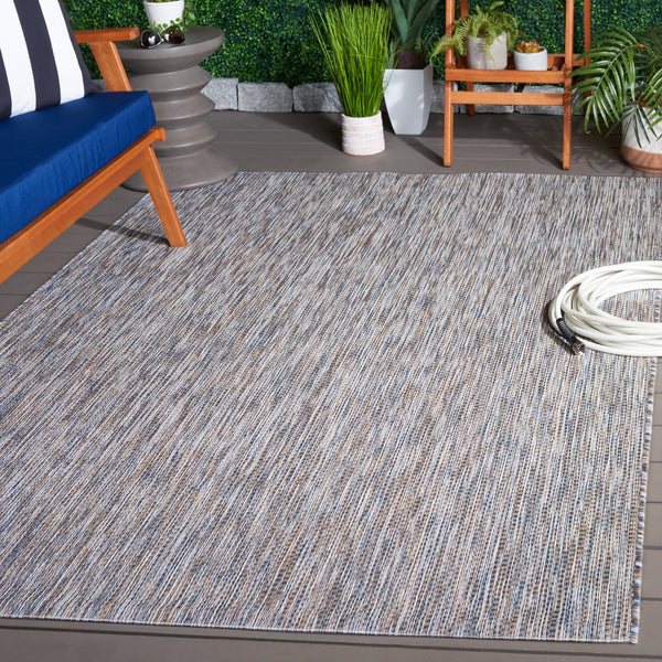 Safavieh Courtyard Exquisite Indoor/Outdoor Area Rug - Durable, Luxurious Texture, Oeko-tex Certified Design Ivory ,Beige Grey 88% Polypropylene,12% Polyester Cy8518-59122-28