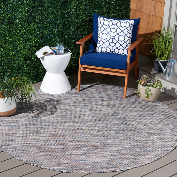 Safavieh Courtyard Exquisite Indoor/Outdoor Area Rug - Durable, Luxurious Texture, Oeko-tex Certified Design Ivory ,Beige Grey 88% Polypropylene,12% Polyester Cy8518-59122-28