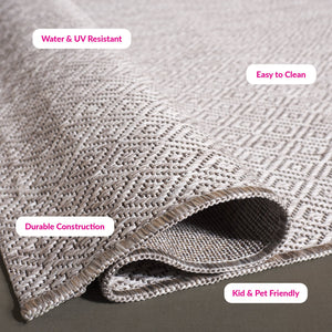 Safavieh Cy Elegant Beige Runner Rug - Timeless Design For Hallways And Entries, Durable & Eco-friendly Choice Light Grey ,Dark Grey 88% Polypropylene,12% Polyester Cy8520-59022-5