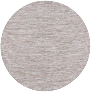 Safavieh Courtyard 8520 Power Loomed Indoor / Outdoor Rug Ivory / Beige Grey 6'-7" x 6'-7" Round