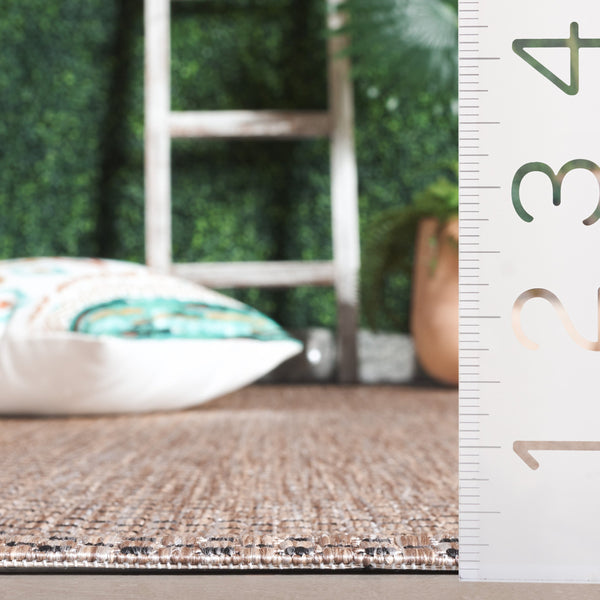 Safavieh Courtyard Elegant Ivory Pink Area Rug - Soft Polypropylene, Stylish Design For Modern Spaces Grey ,Navy 88% Polypropylene,12% Polyester Cy8521-36812-210