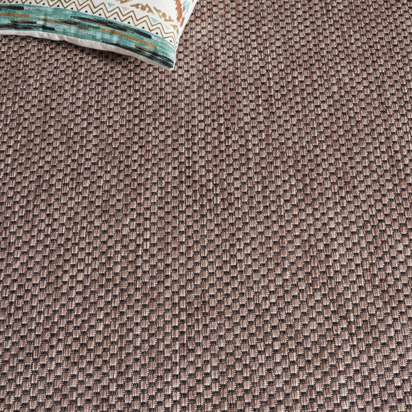 Safavieh Courtyard Coastal Style Area Rug - Elegant Natural And Black Design For Modern Home Décor Natural ,Black 88% Polypropylene,12% Polyester Cy8521-37312-5sc