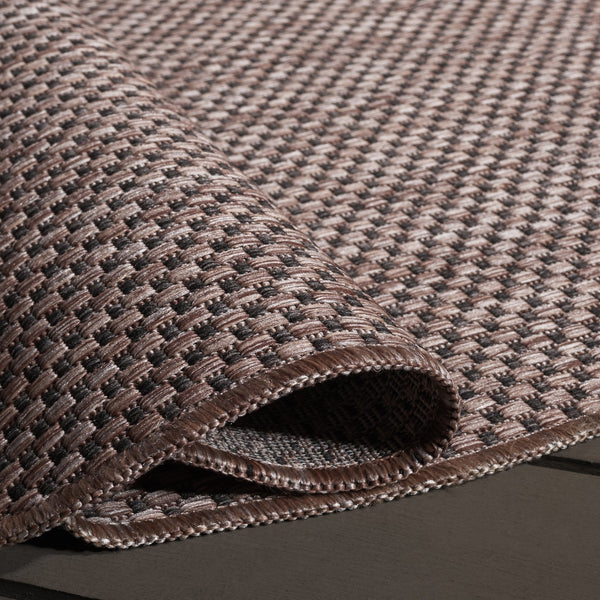 Safavieh Courtyard Coastal Style Area Rug - Elegant Natural And Black Design For Modern Home Décor Natural ,Black 88% Polypropylene,12% Polyester Cy8521-37312-5sc