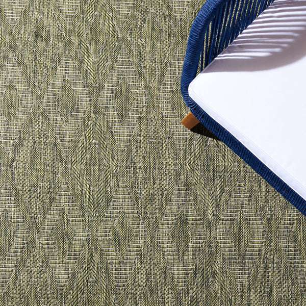 Safavieh Courtyard Elegant Red Abstract Area Rug - Indoor/Outdoor Comfort With Turkish Craftsmanship & Style Aqua ,Aqua 88% Polypropylene,12% Polyester Cy8522-37122-210