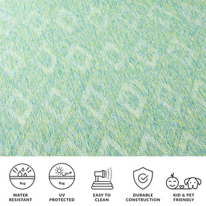 Safavieh Courtyard Elegant Red Abstract Area Rug - Indoor/Outdoor Comfort With Turkish Craftsmanship & Style Turquoise ,Blue 88% Polypropylene,12% Polyester Cy8522-37222-7sq