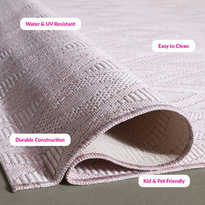 Safavieh Courtyard Elegant Red Abstract Area Rug - Indoor/Outdoor Comfort With Turkish Craftsmanship & Style Aqua ,Aqua 88% Polypropylene,12% Polyester Cy8522-37122-210