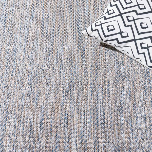 Safavieh Courtyard Elegant Red Abstract Area Rug - Indoor/Outdoor Comfort With Turkish Craftsmanship & Style Aqua ,Aqua 88% Polypropylene,12% Polyester Cy8522-37122-210