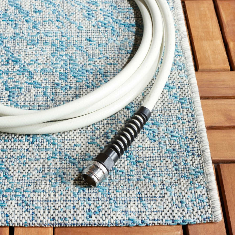 Safavieh Courtyard 8524 Power Loomed Indoor / Outdoor Rug Grey / Navy CY8524-36812-5