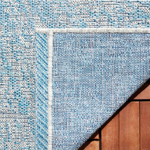 Safavieh Courtyard 8524 Power Loomed Indoor / Outdoor Rug Grey / Navy CY8524-36812-5