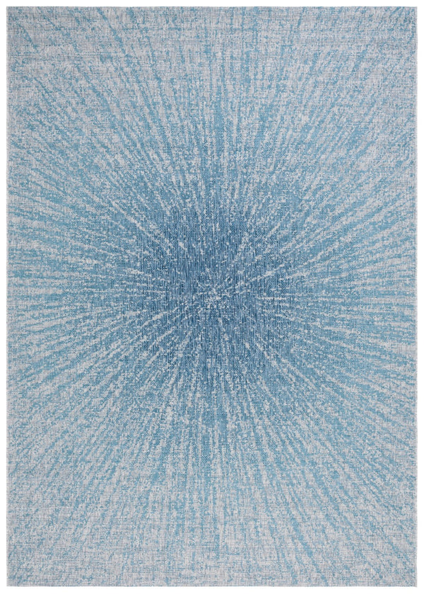 Safavieh Courtyard 8524 Power Loomed Indoor / Outdoor Rug Grey / Navy CY8524-36812-8