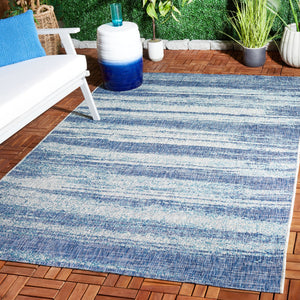 Safavieh Courtyard Contemporary Indoor/Outdoor Area Rug - Soft, Durable, And Stylish For Any Space Grey ,Teal 88% Polypropylene,12% Polyester Cy8526-37212-5