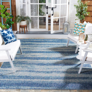 Safavieh Courtyard Contemporary Indoor/Outdoor Area Rug - Soft, Durable, And Stylish For Any Space Grey ,Teal 88% Polypropylene,12% Polyester Cy8526-37212-5