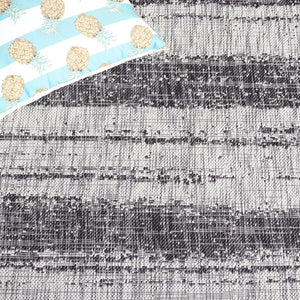 Safavieh Courtyard Contemporary Indoor/Outdoor Area Rug - Soft, Durable, And Stylish For Any Space Grey ,Teal 88% Polypropylene,12% Polyester Cy8526-37212-5