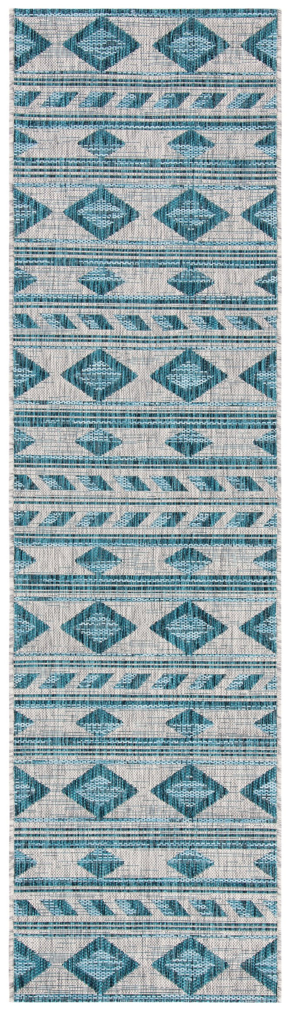 Safavieh Coutyard Power Loomed Indoor/Outdoor Area Rug - Elegant Navy And Aqua Design For Any Space Navy ,Aqua 85.4% Polypropylene,10.4% Polyester,4.2% Latex Cy8529-39421-210