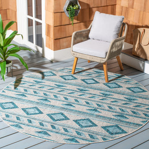 Safavieh Coutyard Power Loomed Indoor/Outdoor Area Rug - Elegant Navy And Aqua Design For Any Space Navy ,Aqua 85.4% Polypropylene,10.4% Polyester,4.2% Latex Cy8529-39421-210