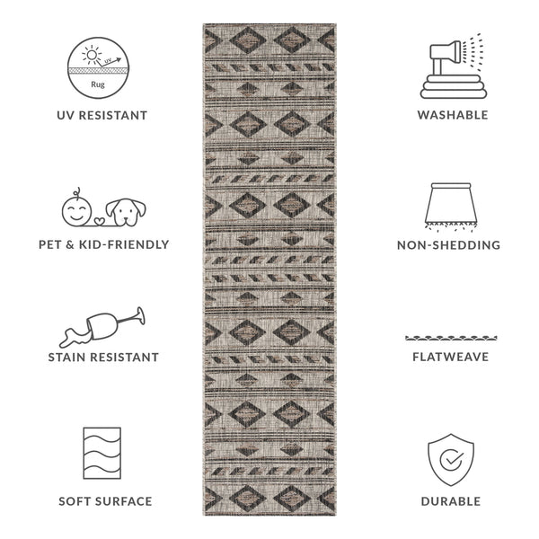 Safavieh Coutyard Power Loomed Indoor/Outdoor Area Rug - Elegant Navy And Aqua Design For Any Space Navy ,Aqua 85.4% Polypropylene,10.4% Polyester,4.2% Latex Cy8529-39421-210