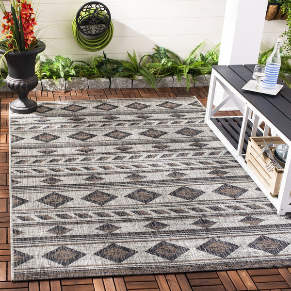 Safavieh Coutyard Power Loomed Indoor/Outdoor Area Rug - Elegant Navy And Aqua Design For Any Space Navy ,Aqua 85.4% Polypropylene,10.4% Polyester,4.2% Latex Cy8529-39421-210
