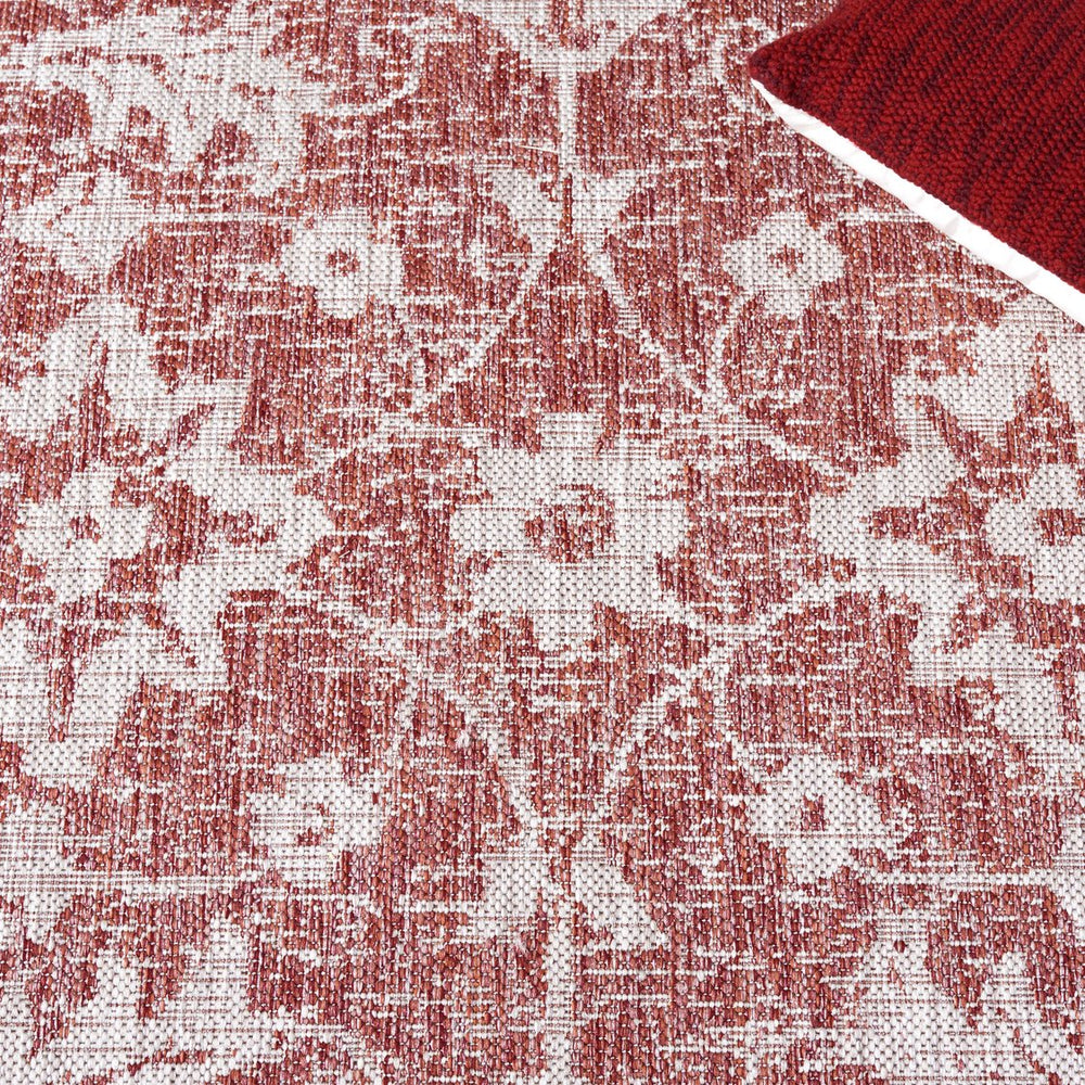 Safavieh Cy8535-36521 Timeless Red Beige Area Rug - 5'3" X 7'7" Rectangle, Durable, Elegant Floral Design Red ,Beige 88% Polypropylene,12% Polyester Cy8535-36521-5