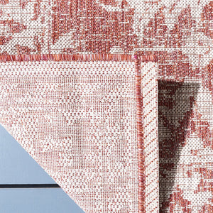 Safavieh Cy8535-36521 Timeless Red Beige Area Rug - 5'3" X 7'7" Rectangle, Durable, Elegant Floral Design Red ,Beige 88% Polypropylene,12% Polyester Cy8535-36521-5