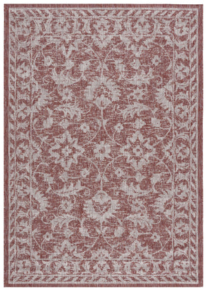 Safavieh Cy8535-36521 Timeless Red Beige Area Rug - 5'3" X 7'7" Rectangle, Durable, Elegant Floral Design Red ,Beige 88% Polypropylene,12% Polyester Cy8535-36521-5