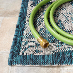 Safavieh Cy8536-37212 Power-loomed Area Rug - Elegant, Durable Design For Indoor & Outdoor Spaces, Eco-friendly Grey ,Blue 88% Polypropylene,12% Polyester Cy8536-37212-6