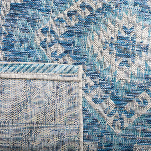 Safavieh Courtyard Elegant Indoor/Outdoor Area Rug - Timeless Design, Durable & Easy To Clean For Any Home Light Grey ,Light Beige 85.4% Polypropylene,10.4% Polyester,4.2% Latex Cy8546-37613-6