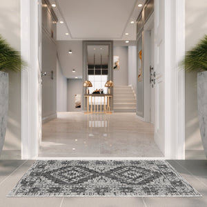 Safavieh Courtyard Elegant Indoor/Outdoor Area Rug - Timeless Design, Durable & Easy To Clean For Any Home Light Grey ,Light Beige 85.4% Polypropylene,10.4% Polyester,4.2% Latex Cy8546-37613-6