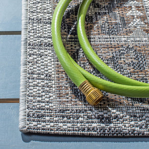 Safavieh Courtyard Elegant Indoor/Outdoor Area Rug - Timeless Design, Durable & Easy To Clean For Any Home Light Grey ,Light Beige 85.4% Polypropylene,10.4% Polyester,4.2% Latex Cy8546-37613-6